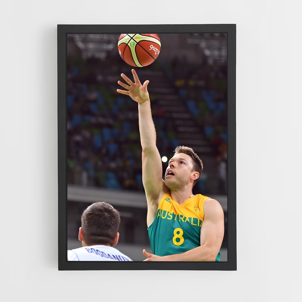 Poster Basket Émeraude – affiche Basketball (vue 2)